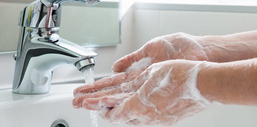 Handige handenwashack
